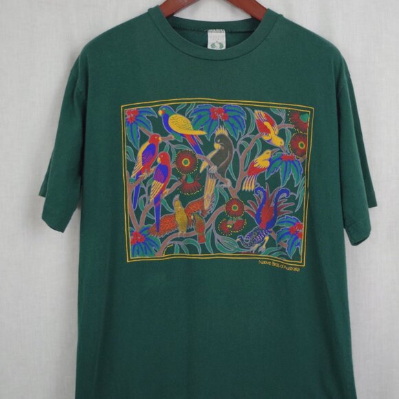 Vintage Single Stitch Birds of Australia T Shirt XL - Picture 5 of 7